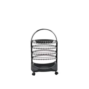 Carrinho Auxiliar p/ Manicure Smaltbeel 4 Bandejas