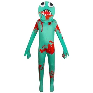 Fantasia Infantil Macacão E Máscara Verde Roblox 140cm 7-8 Anos (MP)