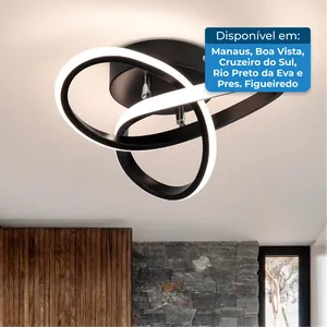 Lustre LED Moderno Branco A-BI