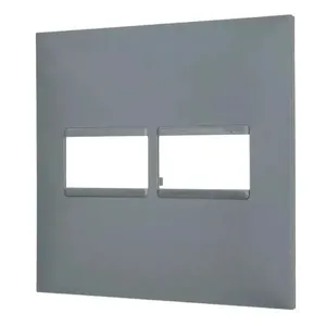 Placa 4x4 Com 1+1 Posto Legrand Pial Plus+ Cinza 618511CZ (MP)