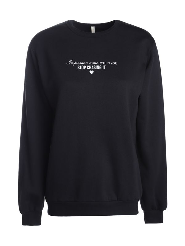 Moletom Com Silk Feminino PRETO GG