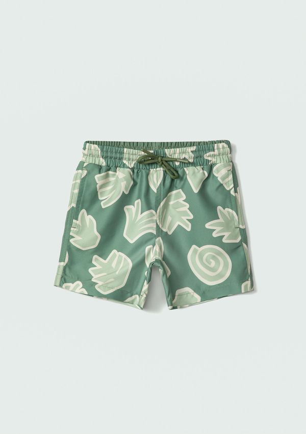Shorts Infantil Menino Estampado - Verde 012