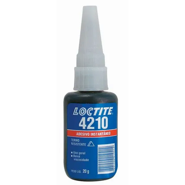 Adesivo instantâneo cianoacrilato 4210 líquido preto 20 g - LOCTITE