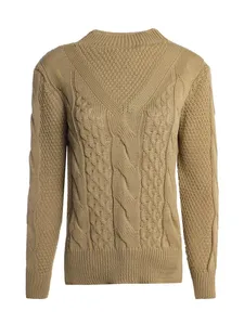 Blusão Tricot Gola Alta Feminino AREIA G