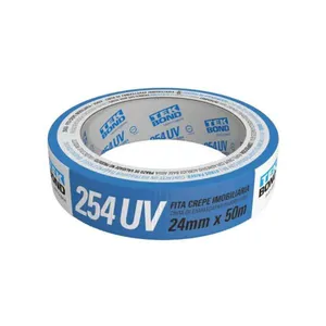 Fita Crepe Azul Imobiliária Tekbond Fita Crepe Azul Imobiliária 24mm x 50m Tekbond