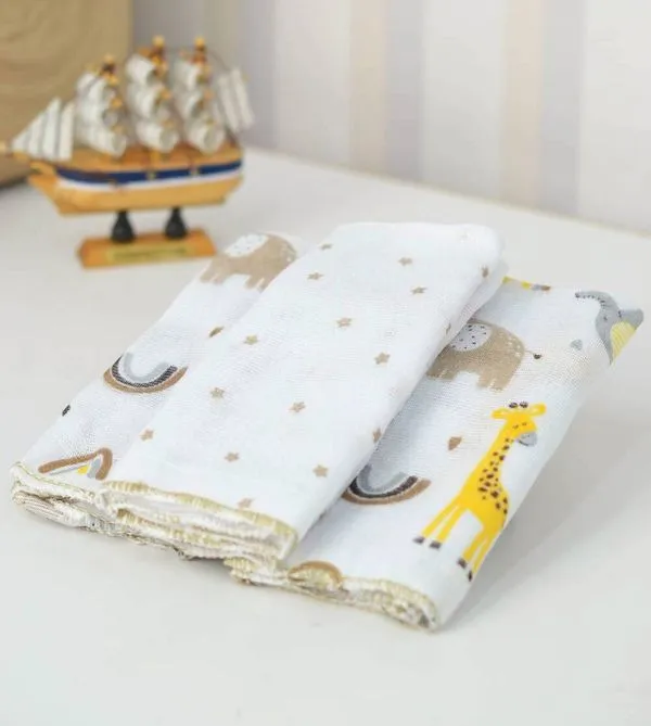 Kit Pano de Boca Girafa com 3 unidades Creme