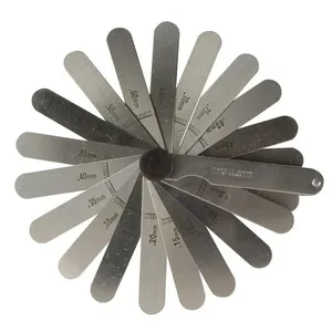 Calibre de folga 0,05 a 1mm Leque 20 Lâminas Retas 77mm 66MA - Starrett