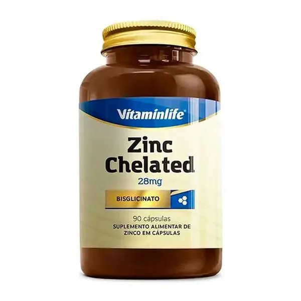 Zinco Chelated Vitaminlife 90 cápsulas