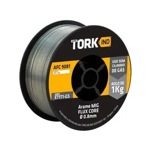 Arame de Solda MIG Fluxcore 0,8mm 1kg Alta Taxa de Fusão Maior Penetração Tork Brasil Arame de Solda MIG Fluxcore 0,8mm 1kg Alta Taxa de Fusão Tork Brasil