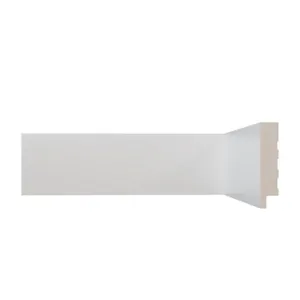 Rodapé Poliestireno Liso Vinil Forte Rodapé Poliestireno Branco Liso 7x1,0x240cm