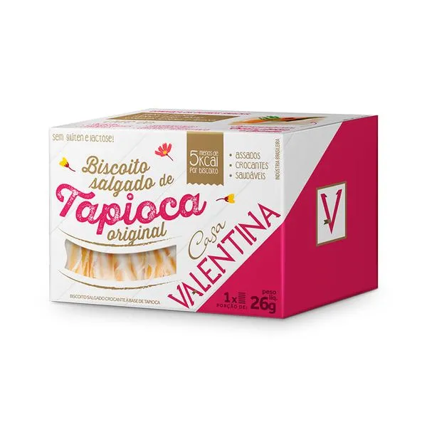 Biscoito Tapioca Original 26g - Casa Valentina