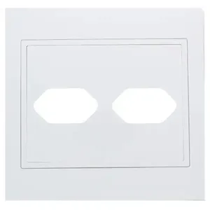 Placa 2 Tomadas 4x4 com Suporte - RVB-1300/58 - RAVENNA