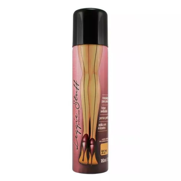 Maquiagem Para Pernas Leggie Stuff Spray Pele Clara 180ml