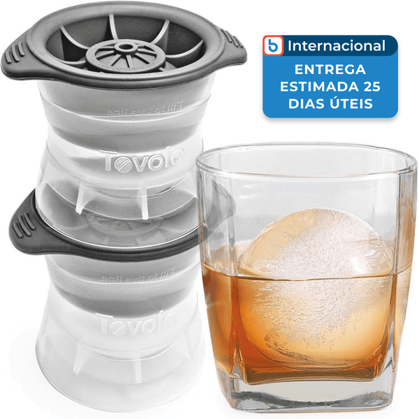 Forma de Gelo Esférico Tovolo 2 Peças Preto A-MBI