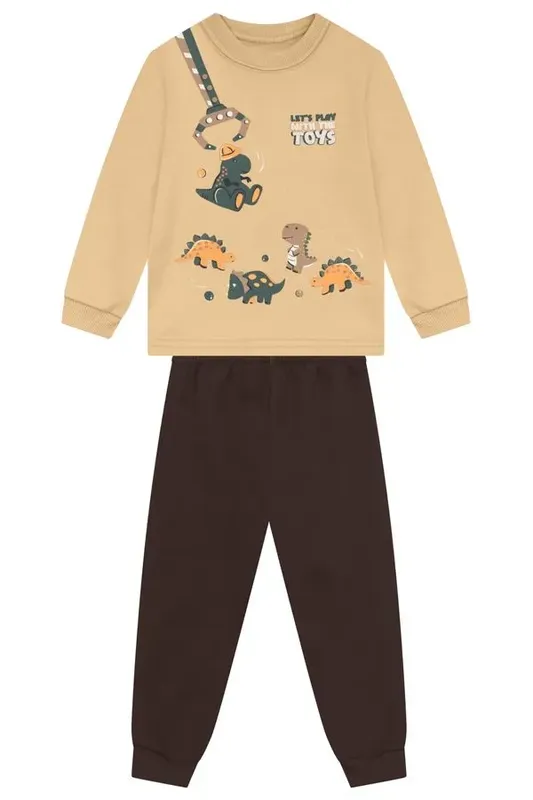 Conjunto infantil menino em moletom Brandili -3