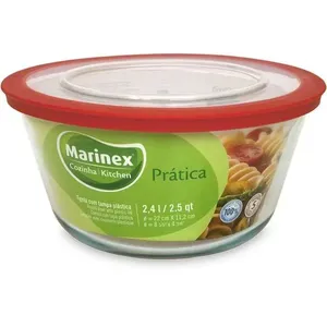 Forma Redonda Grande com Tampa Plástica 2,4L GD16726019N - Nadir