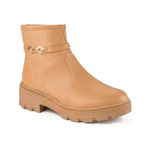 Bota Mississipi de Cano Curto Bege 39