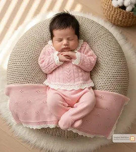 Saída Maternidade Tranças - 111153AB Rosa - P