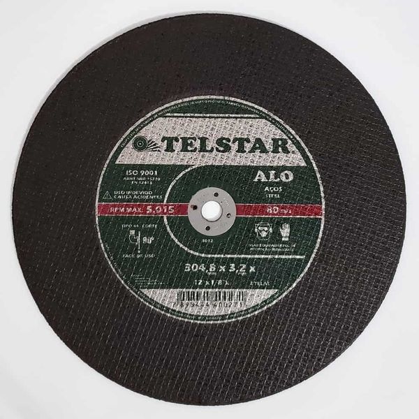 Disco de Corte para Aço 2 Telas ALO Telstar Disco de Corte para Aço 12" 304,8x3,2x15,9mm 2 Telas ALO Telstar