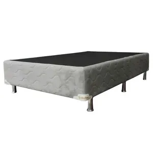 Base Cama Box Casal Bioflex Premium Cinza 38x188x138cm (MP)