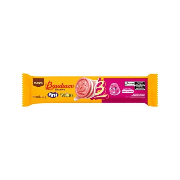Biscoito Bauducco Fini Beijos 73g BISCOITO BAUDUCCO 73G FINI BEIJOS
