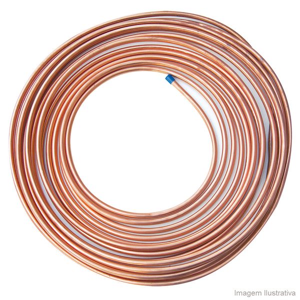 Tubo flexível Elumagás 15 metros 3/8" cobre Eluma