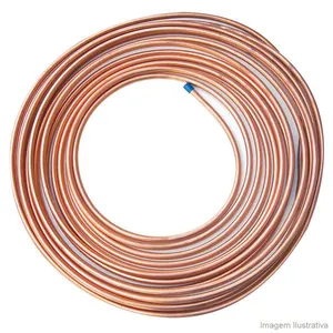 Tubo flexível Elumagás 15 metros 3/8" cobre Eluma