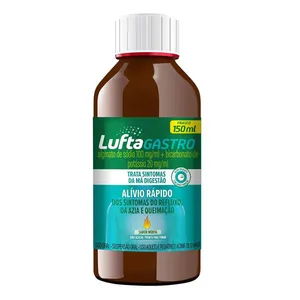 LuftaGastroPro 100mg/ml + 20mg/ml Sabor Menta Suspensão Oral 150ml