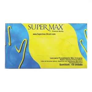 Luva Supermax Com 100 Com Po Tamanho P