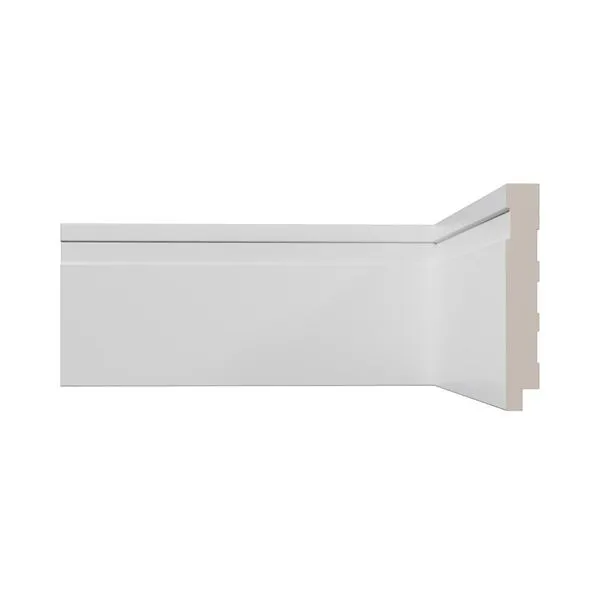 Rodapé De Poliestireno Vinilforte Frizado 10x240x1cm Branco (MP)