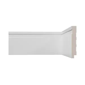 Rodapé De Poliestireno Vinilforte Frizado 10x240x1cm Branco (MP)