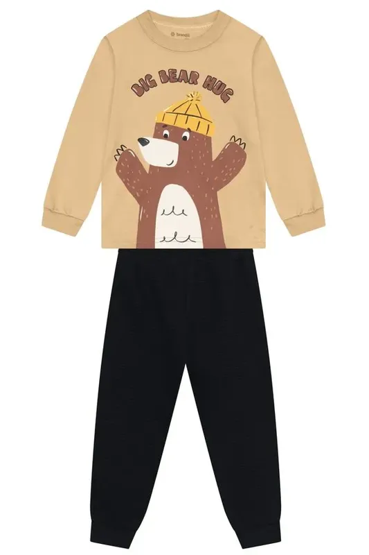 Conjunto infantil menino em moletom Brandili -3