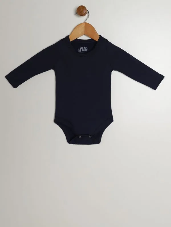 Body Malha Térmica Infantil Para Bebê - MARINHO M