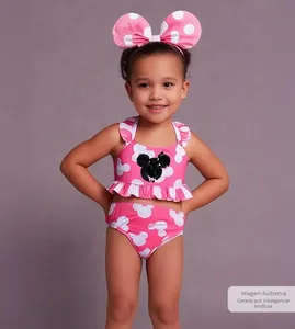 Biquíni Minnie Rosa - 2600 De 2 a 3 anos Rosa - 3