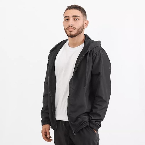 Jaqueta Corta Vento com Capuz New Fox Impermeavel - Masculina