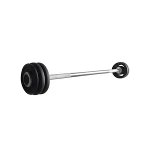 Barra Montada Iniciativa Fitness com Anilhas Injetadas - 30Kg