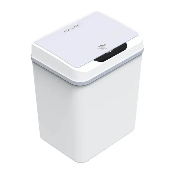 Lixeira Automática Multi Com Sensor 9L Branca EI078 (MP)