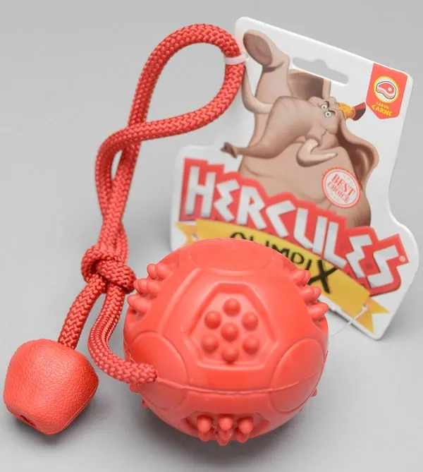 Bola Petisco com Corda OlimpiX Hércules Vermelho Vermelho