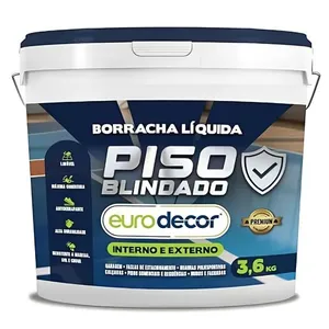 Borracha Liquida para Piso 3,6kg 03.01.01.2011 Impermeavel Antiderrapante Cinza Natural Eurodecor Borracha Liquida para Piso 3,6kg 03.01.01.2011 Impermeavel Cinza Natural Eurodecor