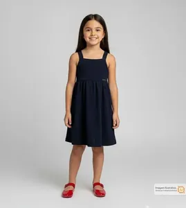 Vestido Brilho Delicado Marinho - 6
