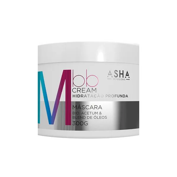 Máscara ASHA BB Cream 300g: Hidratação e Reparação Profunda