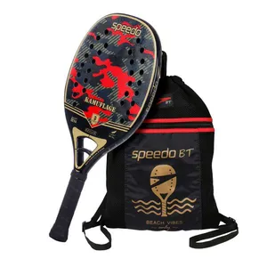 Raquete de Beach Tennis Kevlar Kamuflage + Beach Bag - KAMU RED ÚNICO