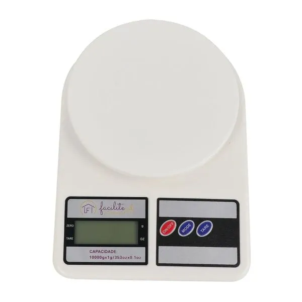 Balança Para Cozinha Facilite 10kg 16x23cm 1382 (MP)