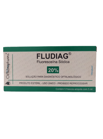 Fludiag 20% 5 Ampolas 5ML Fluoresceina Sódica