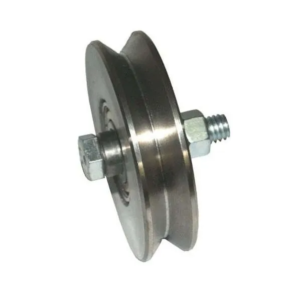 Roldana Ferro Maciça 50mm (2) Cantoneira C- Parafuso - Uso Em Portões