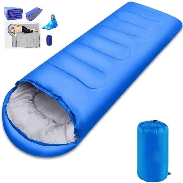 Saco de Dormir Térmico com Capuz Impermeável Envelope 0 graus C a 15 graus C 210cm Yeet Saco de Dormir Térmico Capuz Impermeável 0 graus C a 15 graus C 210cm Yeet