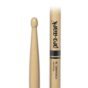 Baqueta Promark TX2BW 2B American Hickory Ponta Ovalada de Madeira Amadeirado Baqueta Promark TX2BW 2B American Hickory Ponta Ovalada Amadeirado