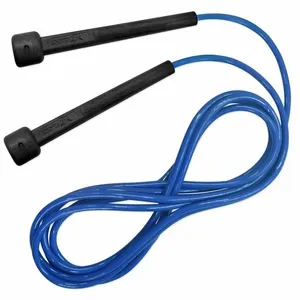 Corda de Pular Ajustável em Pvc para Treino com Comprimento Máximo de 3,15m Azul Muvin Corda de Pular Ajustável em Pvc para Exercícios com 3,15m Azul Muvin