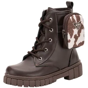 Bota Infantil Feminina Coturno Bag Nilqi 151010 CAFÉ 29