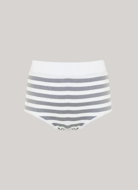 Hot Pant Silver Stripes John John Feminina PP